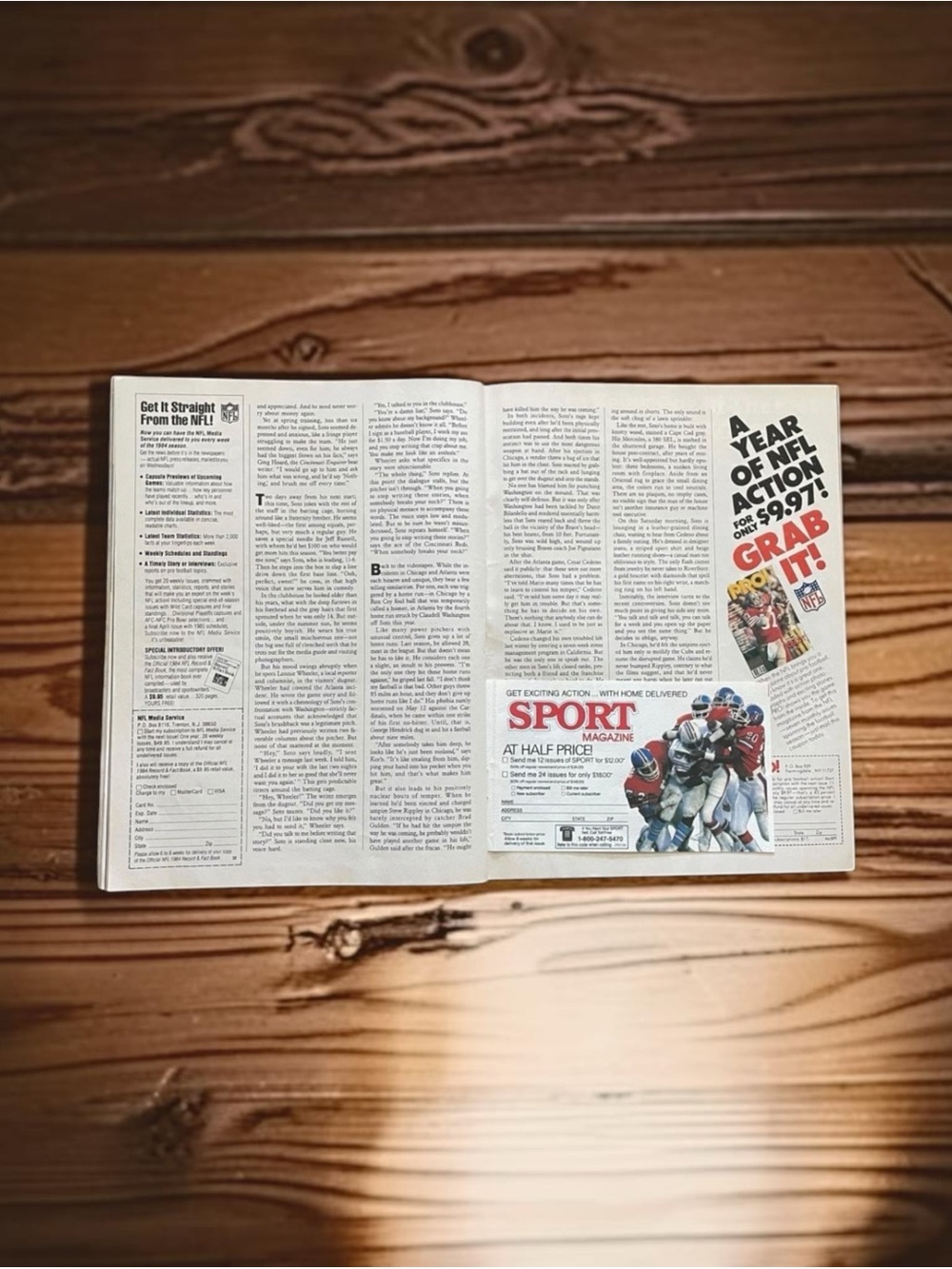 Vintage 1984 Walter Payton SPORT Magazine Chicago Bears NFL Sweetness - Picture 4 of 10